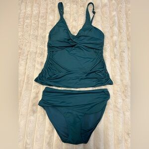 La Vie En Rose Deep Teal Tankini